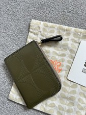 Orla Kiely Small Zip Leather Wallet BNWT