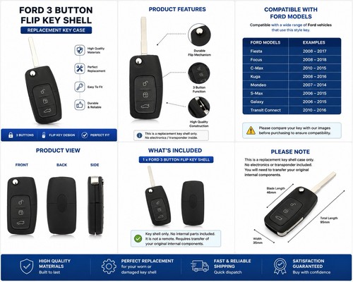 14x aftermarket ford button - 14x, 3