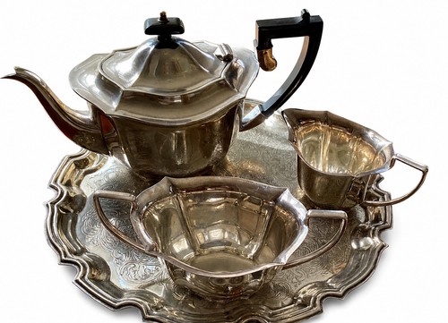 Vintage epns piece tea - vintage, 4