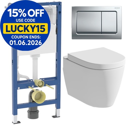 Rimless wall hung toilet pan - wall,