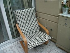  Handmade ikea poang chair cover in ORLA KIELY COCO BROWN TINY STEM