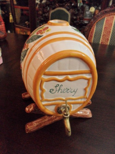Ceramic sherry keg made in - ,