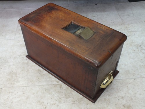 Antique wooden cash register - antique,