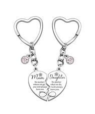 2Pcs Mother Daughter Heart