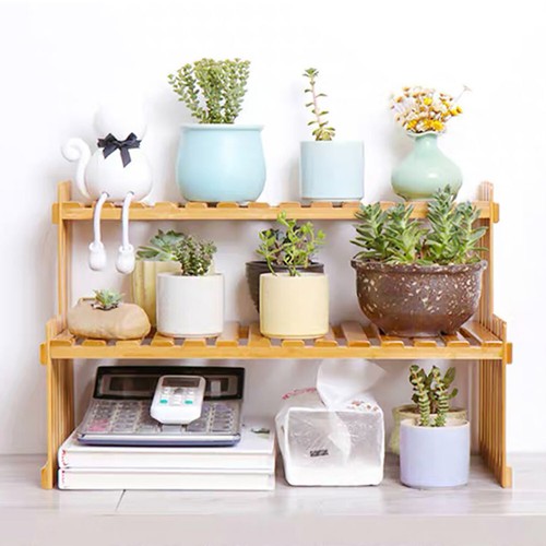 Wooden plant stand - plant, tabletop