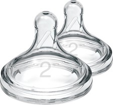 Dr. Brown’s Natural Flow Level 2 Wide-Neck Baby Bottle 2 count (Pack of 1) 