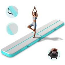CRENEX 6m 20cm Air Mat Track Gymnastics Inflatable Tumbling Mat Air Mat w E-Pump