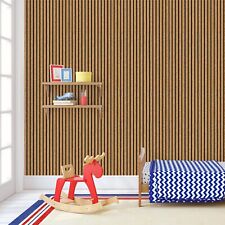 English Oak Acoustic Slatted Wall Panel Decorative Wood MDF Slat 3D 2400 x 600