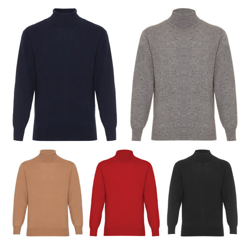 Mens 100 cashmere polo neck - mens,