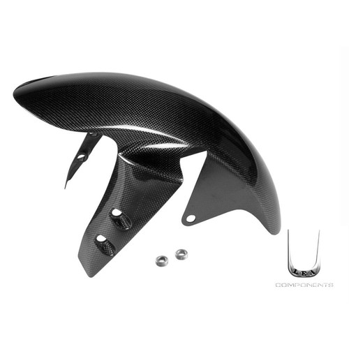 Front fender polished carbon - front,
