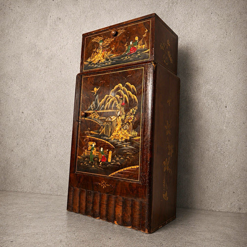 Art deco chinoiserie walnut - art,