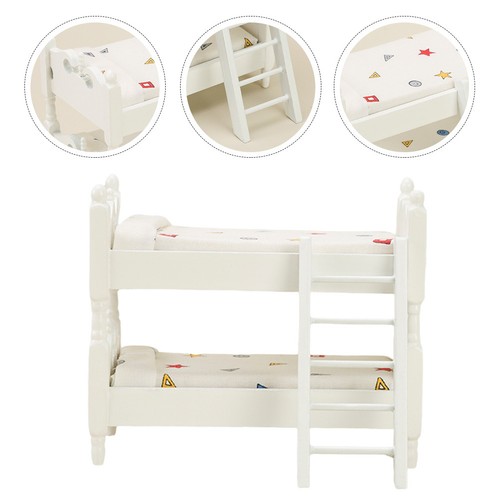 Doll house miniature bunk bed - house,