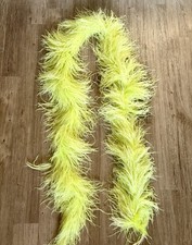 2m Ostrich feather boa vintage burlesque showgirl Lime Green