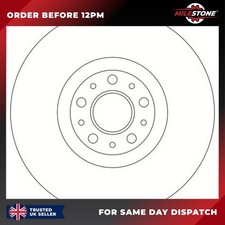1X BRAKE DISC FOR VAUXHALL
