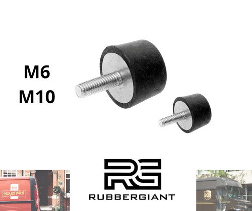 Rubber foot mount - , tapered