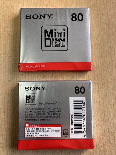 Sony md80 blank minidisc - minidisc, 80