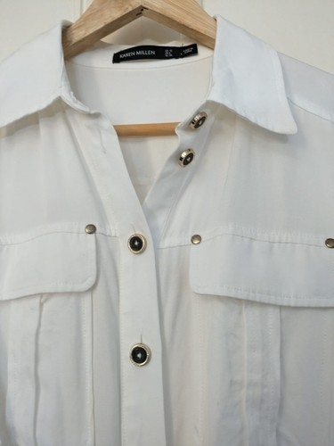 Karen millen white utility - white,