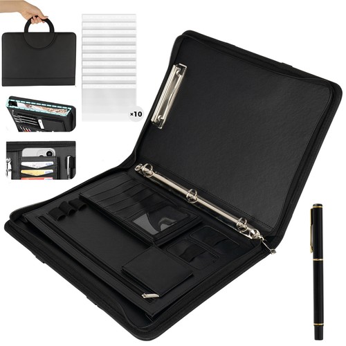 Leather document folder a4 - leather,