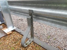 Used Crash Barrier / Armco Post 610mm High - Galvanised Steel Spring Buffer