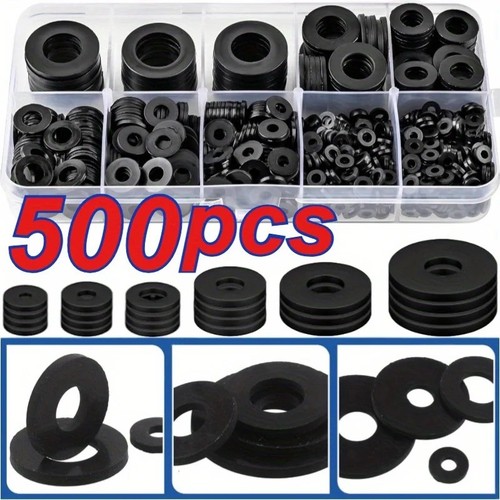500pcs flat washers nylon - 500pcs,