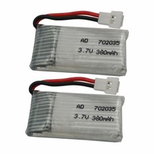 2pcs 3.7V 25C 380mAh Li Battery 702035 For Syma X3 Hubsan X4/H107d RC Drone