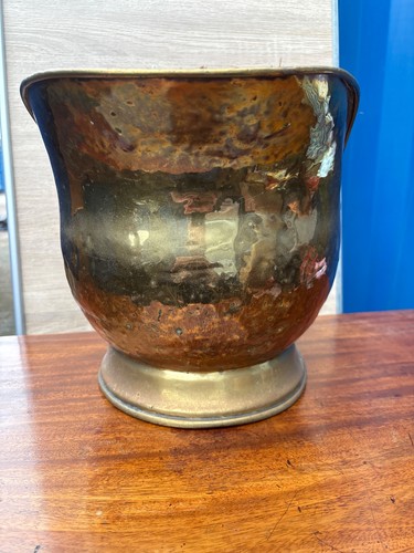 Vintage brass coal scuttle - scuttle, /