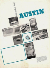 Austin Range 1964-1965 UK Market Foldout Brochure Mini A40 1100 A60 1800 A110