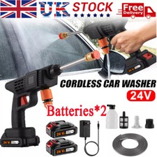 Cordless Car Pressure Washer Water High Power Jet Wash Cleaner Portable 2Battery