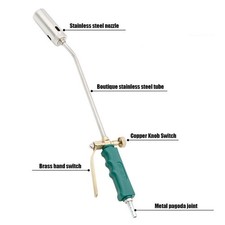 2M Hose Long Arm Propane Butane Gas Torch Burner Blow Kit Roofer Roofing Brazing