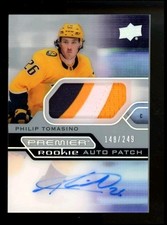 2021-22 Upper Deck Premier Acetate Rookie /249 Philip Tomasino RPA Patch Auto RC