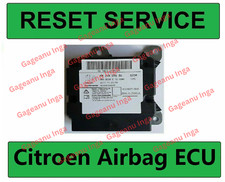 CRASH DATA RESET SERVICE for 9823741280 9823741380 Citroen Peugeot Airbag ECU