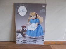 Alice in Wonderland Dolls Clothes Knitting Pattern for 18" Doll - Craftime GCP19