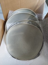 Brand New In Box Gallery Home Set Of 4 Dove Grey Pebble Glaze Side Plate By Next