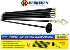 12pc DRAIN RODS SET Unblock