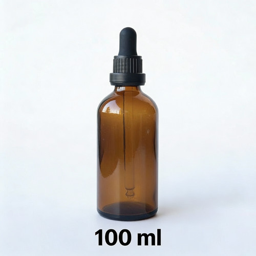 Amber glass dropper - amber, bottle