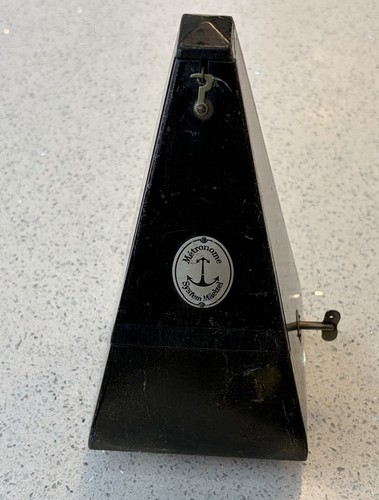 Vintage wooden metronome - wooden,