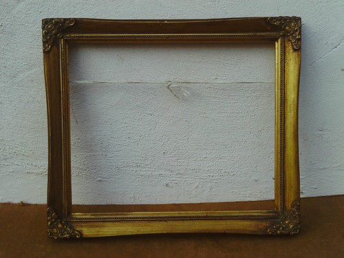 Vintage gold coloured swept - coloured,