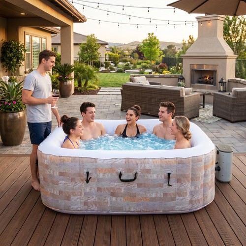 Person inflatable hot tub - inflatable,