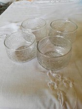  4 Ravenhead Siesta Pattern Fruit/Sweet /Prawn Cocktail Dishes/Glasses 