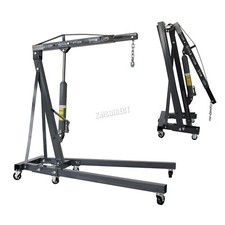 SwitZer Engine Crane 2 Ton Tonne Folding Stand Hoist lift Jack Hydraulic Grey 