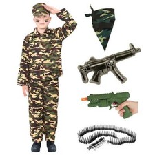 BOYS ARMY FANCY DRESS OUTFIT