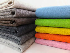 100% wool felt 1mm thick per metre & sheets natural melange colours