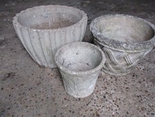 Concrete flower pots/planters