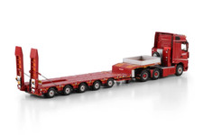 WSI 1:50 MB MP5 6X4 Flatbed Trailer Model NOOTEBOOM RED LINE 6073365