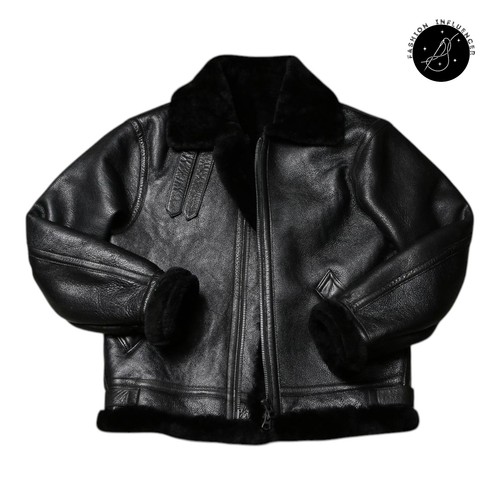Mens black raf aviator - black, b3