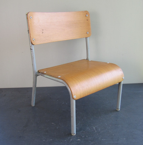 Vintage plywood and metal - and,