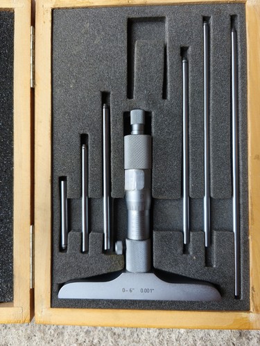 Depths micrometer boxed - micrometer, 0-6"