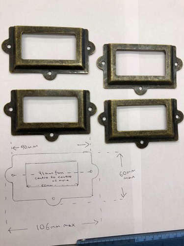 Plan chest label holder - 4,
