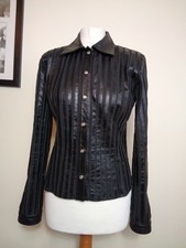 Ash wood Leather Mesh Black