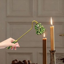 Retro Enamel Design Candle Snuffer Handheld Decorative Wick Extinguish